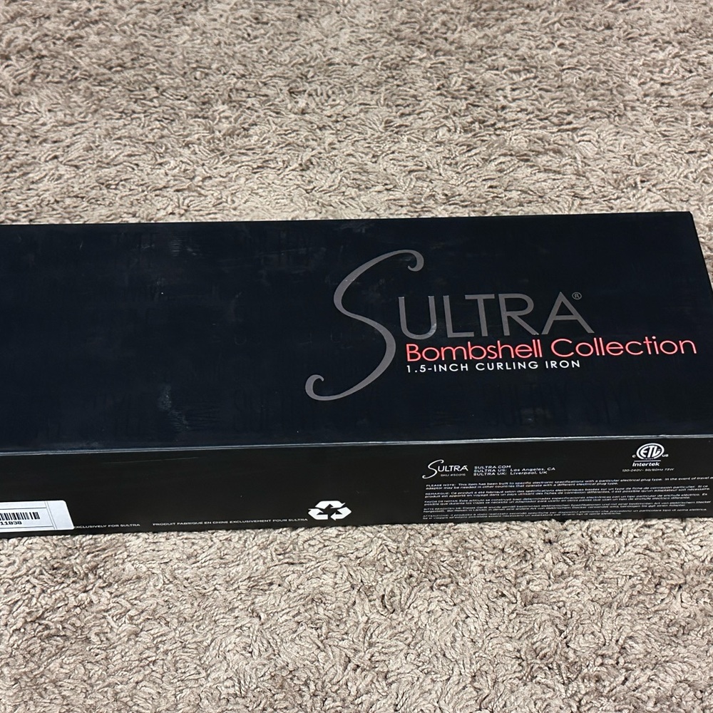 Sultra The Bombshell Clipless Rod Curling Wand, 1.5" Brand New. MSRP $99
